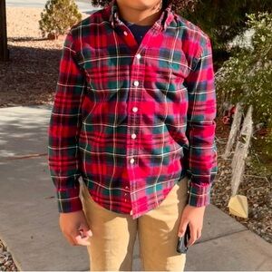 Boys Ralph Lauren plaid button down shirt